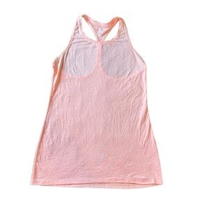 Athleta Women’s sz XS Racerback Striped Sheer Peach Tank Top